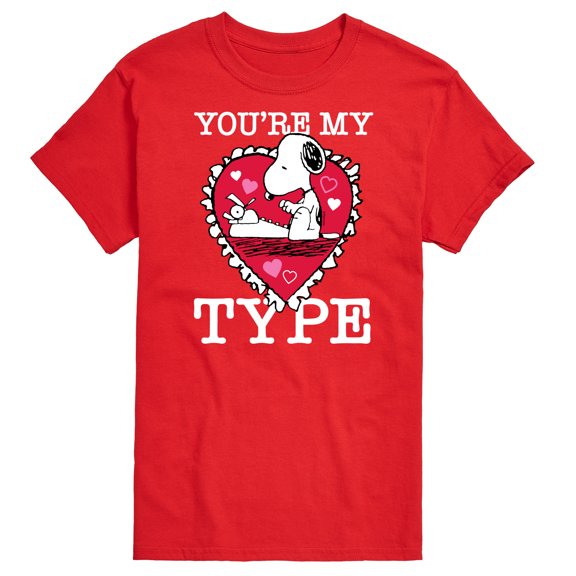 Peanuts - You're My Type - Men's Short Sleeve Graphic T-Shirt