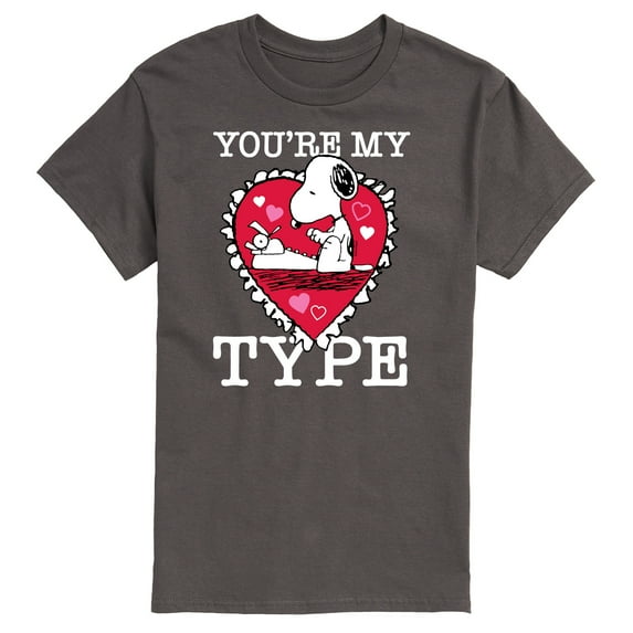 Peanuts - You're My Type - Men's Short Sleeve Graphic T-Shirt