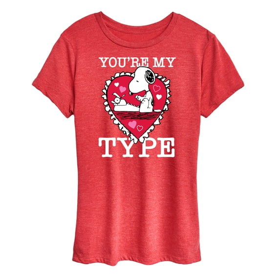 Peanuts - You're My Type - Women's Short Sleeve Graphic T-Shirt
