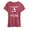 thumbnail image 1 of Peanuts - You're My Type - Women's Short Sleeve Graphic T-Shirt, 1 of 6
