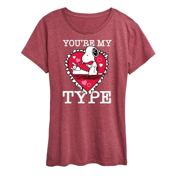 Peanuts - You're My Type - Women's Short Sleeve Graphic T-Shirt