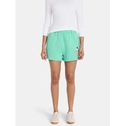 Women's Snoopy Graphic Fleece Shorts, 2.5" Inseam, Sizes XXS-XXL