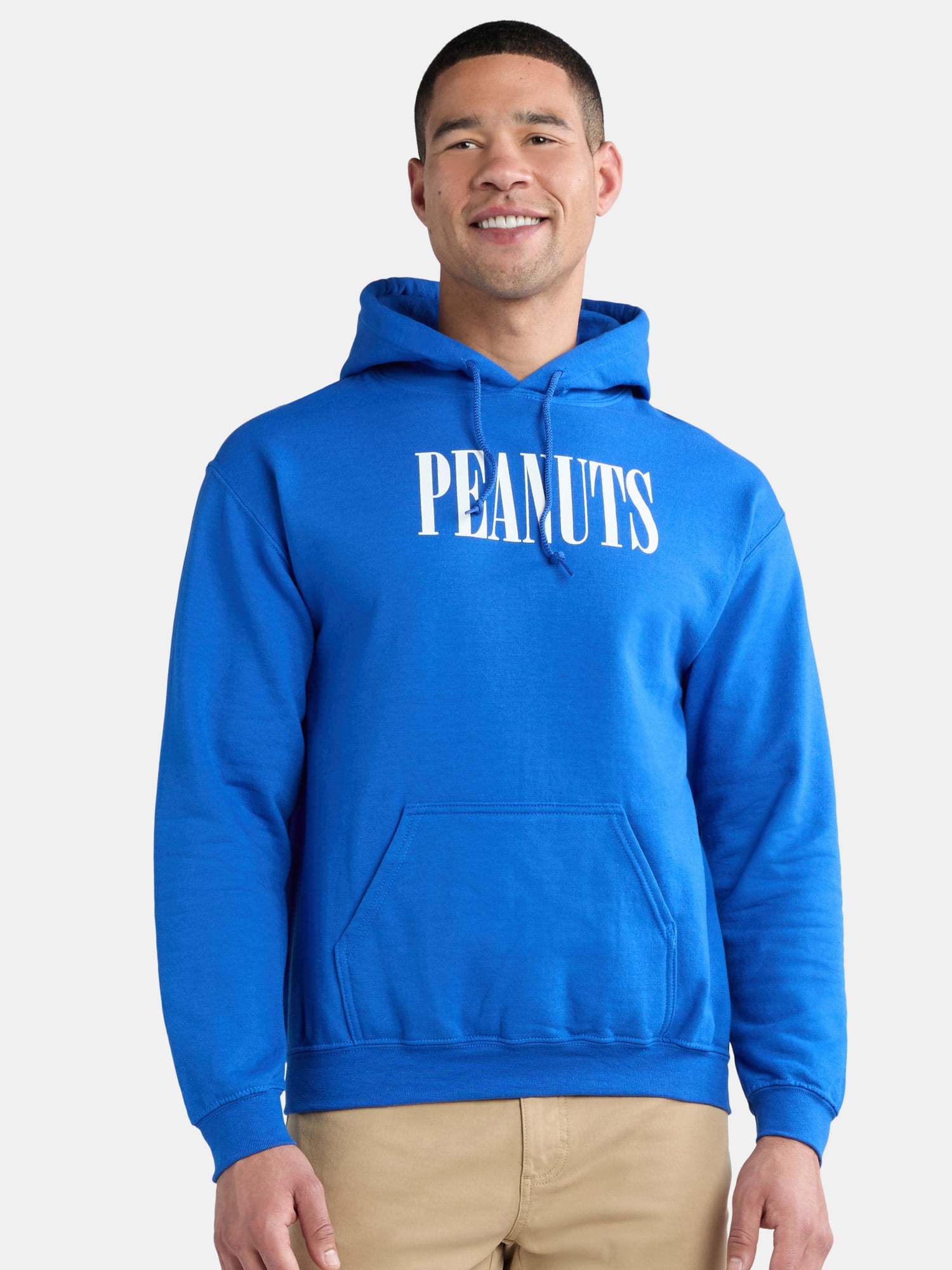 Peanuts and the Gang Men's and Big Men's Graphic Hoodie with Long Sleeves, Sizes S-3XL