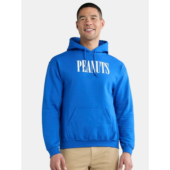 Peanuts and the Gang Men's and Big Men's Graphic Hoodie with Long Sleeves, Sizes S-3XL