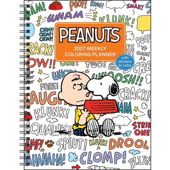 Peanuts(r) 2027 Monthly/Weekly Coloring Calendar with Stickers to Color, (Paperback)
