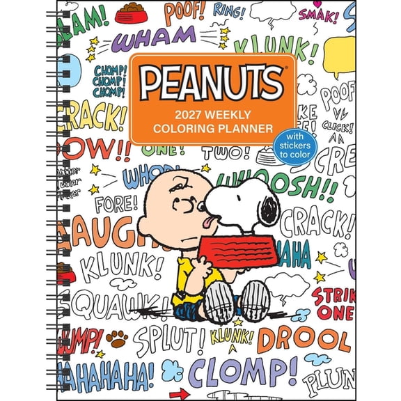 Peanuts(r) 2027 Monthly/Weekly Coloring Calendar with Stickers to Color, (Paperback)
