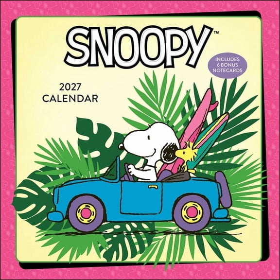Peanuts(r) Snoopy 2027 Wall Calendar with Notecards, (Paperback)