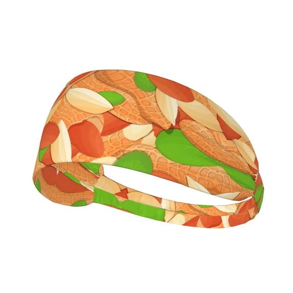 Peanuts1 Headbands for Women Men, Workout Elastic Sweat Band for Yoga Running Cycling Gym Exercise Non Slip Head Bands for Women's Hair