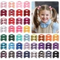 thumbnail image 1 of Peaoy 80PCS Baby Hair Ties with Bows for Infants Toddler Girls Grosgrain Ribbon Rubber Bands Elastic Ponytail Holders, 1 of 5