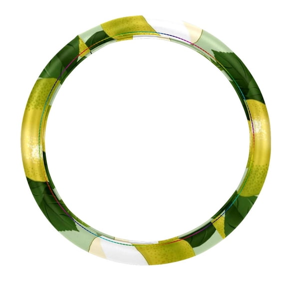 Pear 14.5 Inch Printing PVC Leather Car Wheel Cover Auto Accessories Steering Wheel Covers