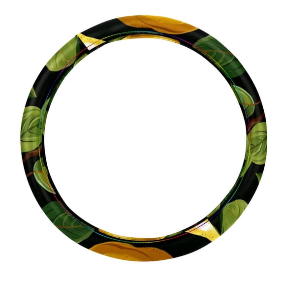 Pear 14.5 Inch Printing PVC Leather Car Wheel Cover, Auto Accessories