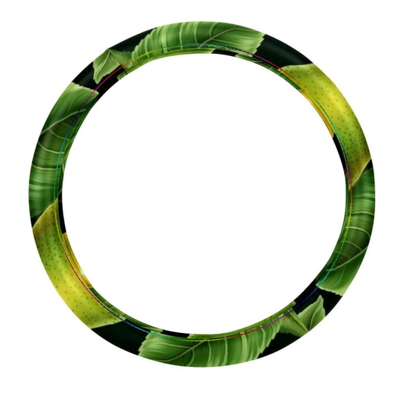 Pear 14.5 Inch Printing PVC Leather Car Wheel Cover Steering Wheel Cover Auto Accessories