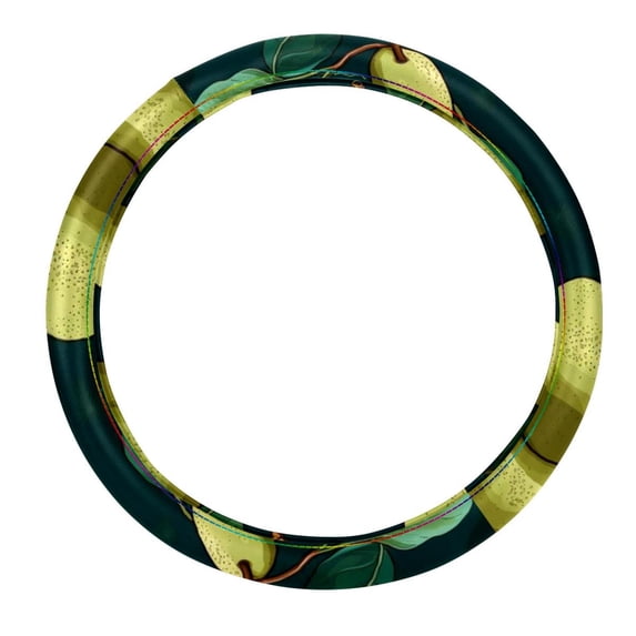 Pear 14.5 Inch Printing PVC Leather Steering Wheel Cover Car Wheel Covers Auto Accessories