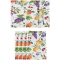thumbnail image 1 of Pear Apple Grape Plum Placemats Set of 4 Summer Fruits Place Mats Washable for Kitchen Dining Table Heat Resistant Decorative Colth Table Mats 12x18 Inch, 1 of 6