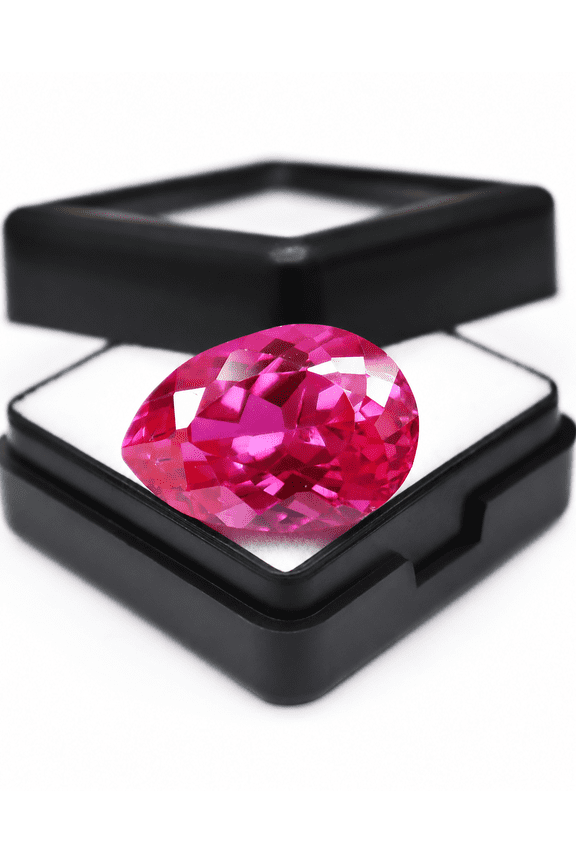 Pear Cut Pink Spinel Loose Gemstone, Faceted Teardrop Pink Stone for Ring, Pendant & Jewelry Making