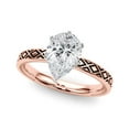 thumbnail image 1 of Pear Cut Solitaire Engagement Ring 10K Rose Gold, 1 of 5