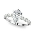 thumbnail image 1 of Pear Cut Solitaire With Accents Engagement Ring 10K Yellow Gold, 1 of 3