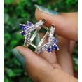 thumbnail image 1 of Pear Cut Tanzanite ring enhancer in 925 Sterling Silver For Engagement Promise Ring - Gift For Her, 1 of 2