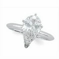 thumbnail image 1 of Pear Diamond Solitaire Engagement Ring 14k White Gold (1.4 Ct, k Color, SI1 Clarity) WGI Certified, 1 of 4