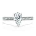 thumbnail image 1 of Pear Engagement Ring Gold Ring , Silver Ring Promise Ring Diamond Ring Simulant Ring Moissanite Solitaire Ring Gift for Her Stacking Ring, 1 of 3