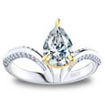 thumbnail image 1 of Pear Engagement Ring for Women by Ginger Lyne 1.5 Ct 8A CZ Sterling Silver Wedding Ring, 1 of 7