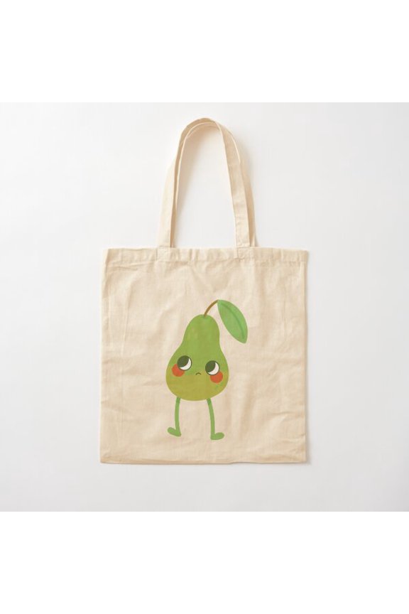 Pear Fruit Friend Canvas Tote Bags, Reusable Shopping Bag