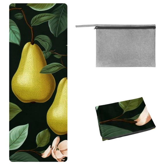 Pear Hot Yoga Towel with Storage Bag, 72.8"x26.8", Suitable for Yoga, Pilates, Fitness, etc. - Yoga Blanket Towel - Amazon Bestseller