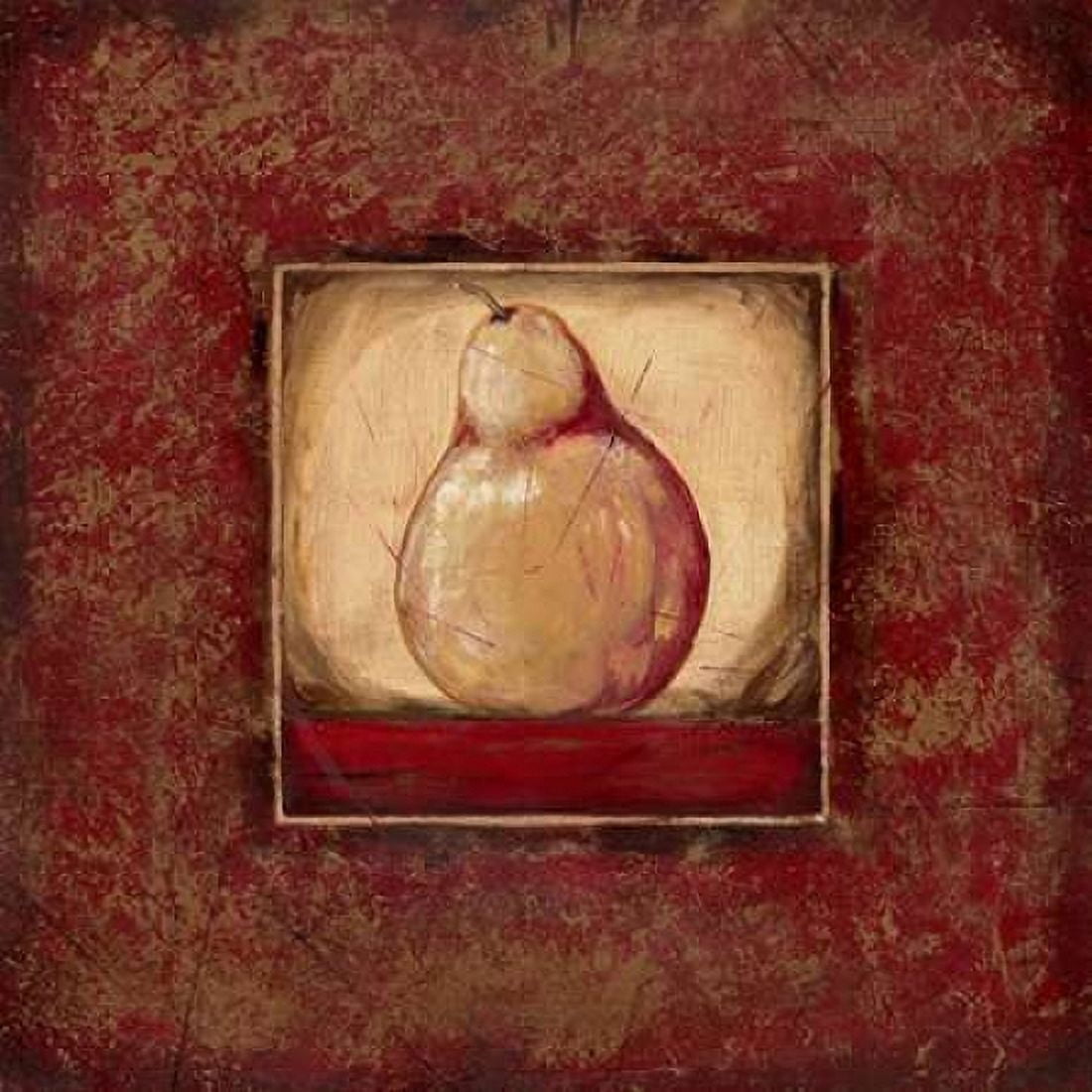 Pear I Canvas Art - Jo Moulton (24 x 24)