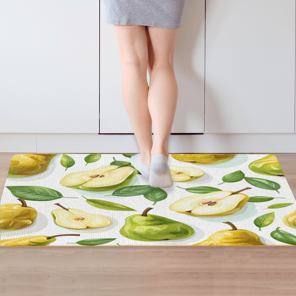 Pear Kitchen mat anti-fatigue kitchen mat mat kitchen floor mat washable kitchen carpet mat stand mat anti-fatigue floor mat