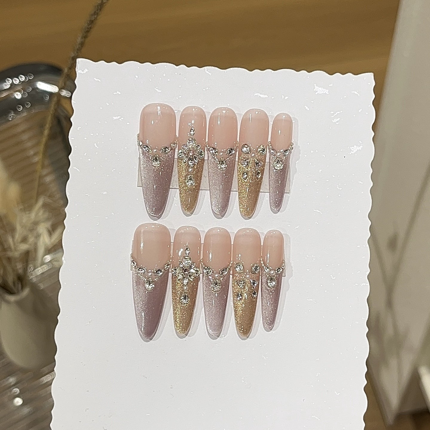 [Pear Leaf] Y Exquisite Atmosphere Shining Color Lavender Purple Cat's ...