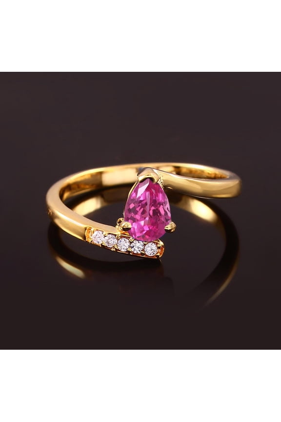 Pear Pink Sapphire Ring: 925 Sterling Silver, Ceylon Gemstone