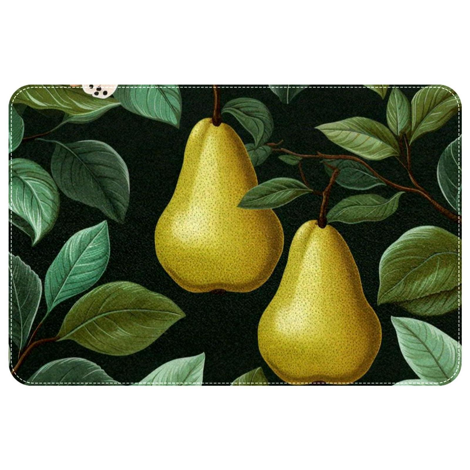 Pear Polyester Indoor Mat Office Floor Mat Non-Slip Machine Washable ...