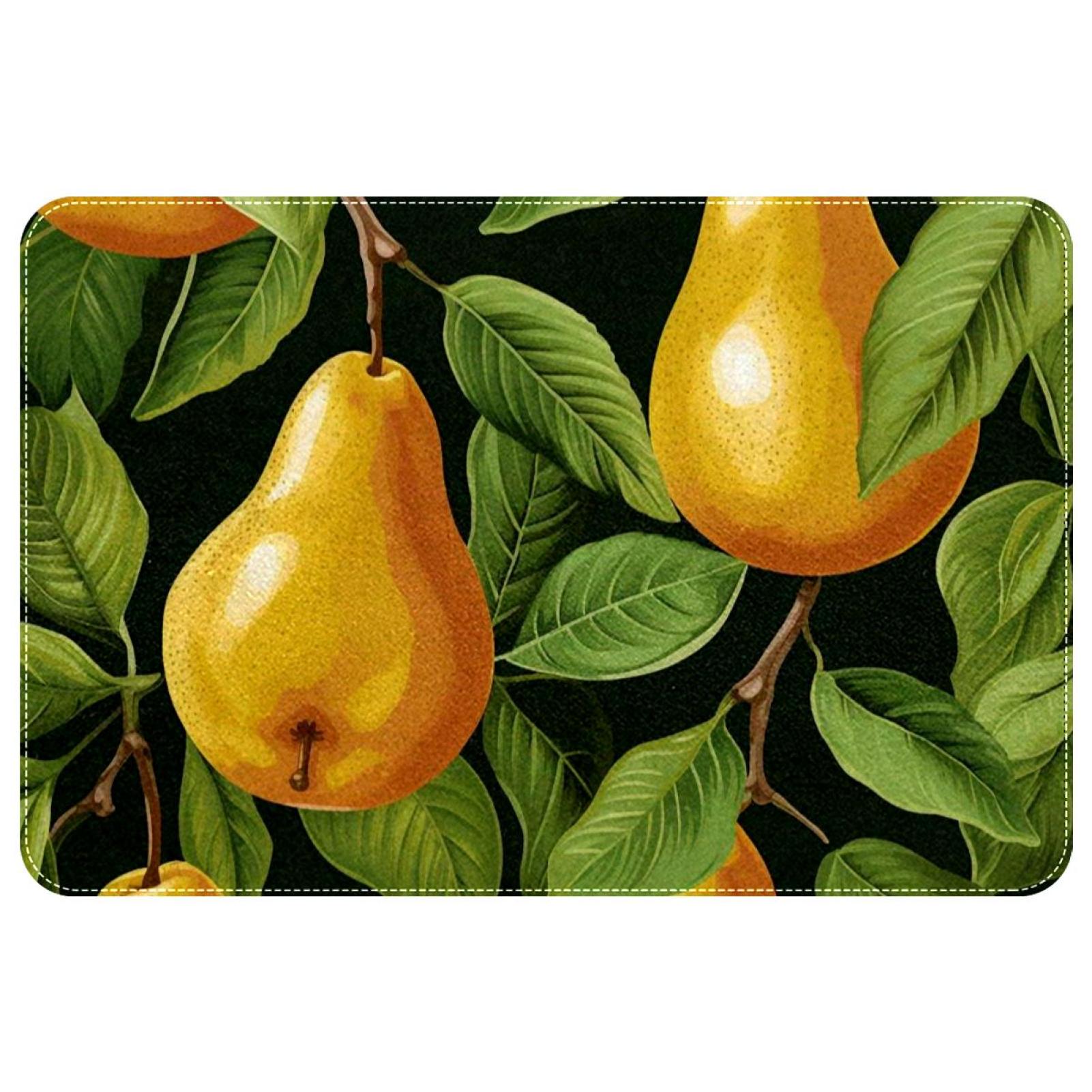 Pear Polyester Indoor Mat Office Floor Mat Non-Slip Machine Washable ...
