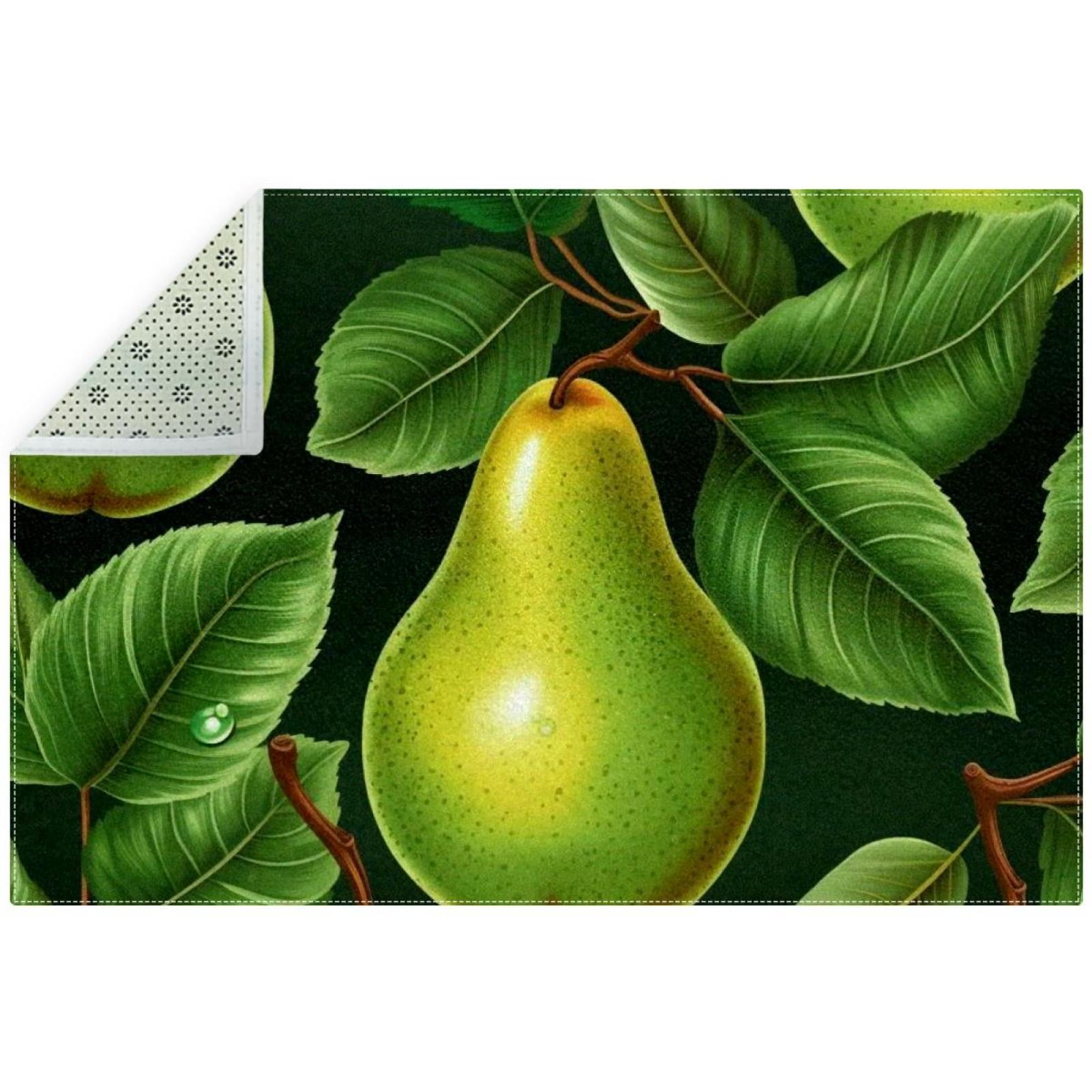 Pear Polyester Office Rugs - Durable Right-Angle Floor Mat for ...