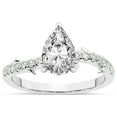thumbnail image 1 of Pear Shape 2 Carat IGI Certified Lab Grown Diamond Ring | 14K White Gold | Phoebe Twigs Diamond Ring | FG-VS1-VS2 Quality Friendly Diamonds, 1 of 5