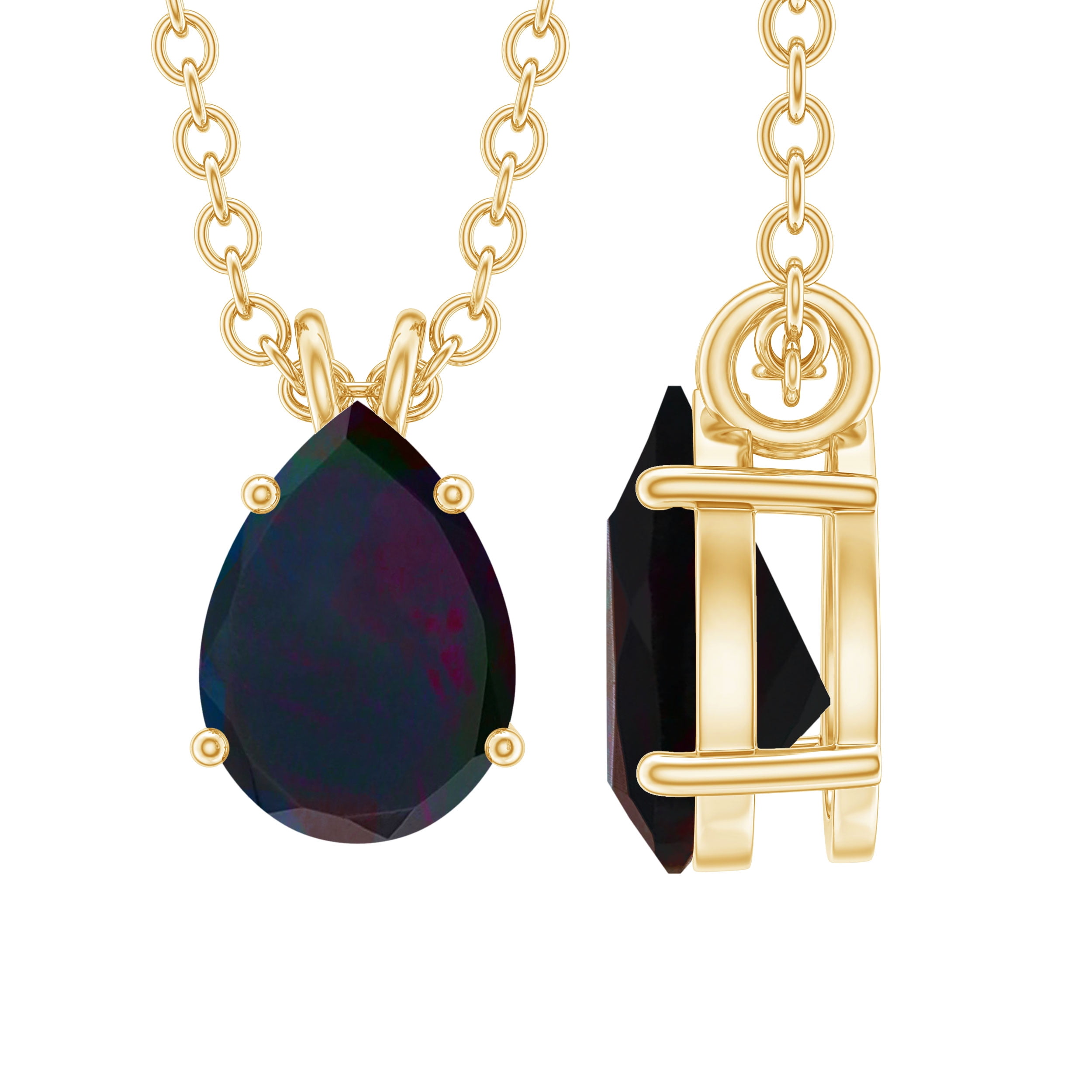 Precious Tourmaline Pendant, Pear Shape, Solid 2024 14K Gold, Designer Pendant, Fashionable Jewelry, Gift Item