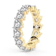 thumbnail image 1 of Pear Shape Lab Grown Diamond Danna Eternity Ring For Women | 7 Carat IGI Certified 14K Yellow Gold | FG-VS Quality Friendly Diamonds Eternity Ring Size 8, 1 of 5