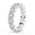 thumbnail image 1 of Pear Shape Lab Grown Diamond Danna Eternity Ring For Women | 7 Carat IGI Certified 14K White Gold | FG-VS Quality Friendly Diamonds Eternity Ring Size 8, 1 of 5