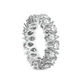 thumbnail image 1 of Pear Shape Lab Grown Diamond Fable Eternity Ring For Women | 6 Carat IGI Certified 14K Yellow Gold | FG-VS Quality Friendly Diamonds Eternity Ring Size 7.5, 1 of 5