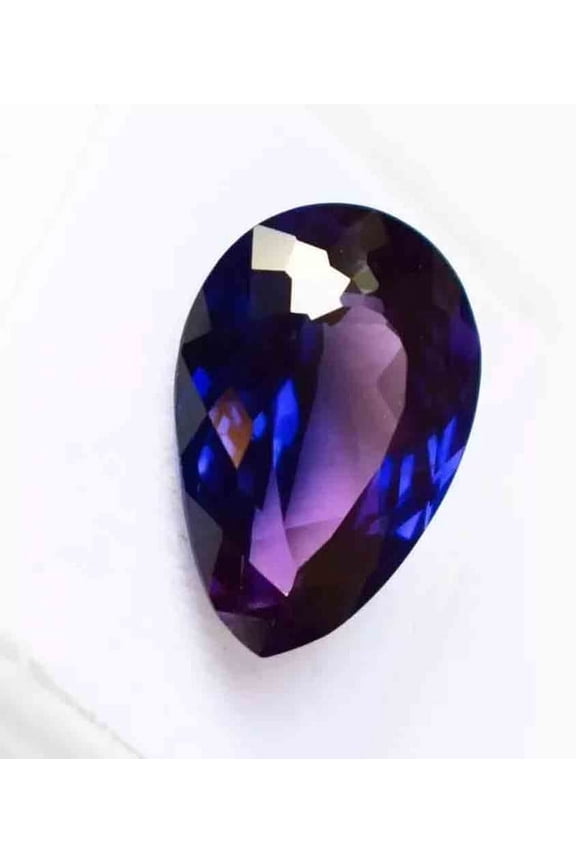 Pear Shape Natural Color Changing Sapphire 12Ct Loose Certified Gemstone Sale