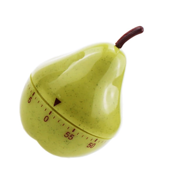 Pear Shaped 60Minute Manual Timer Wind Up Design For Kitchen Baking And Exercise without Required