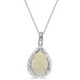 thumbnail image 1 of Pear Shaped Opal Pendant Necklace 14k White Gold (0.85ct), 1 of 1