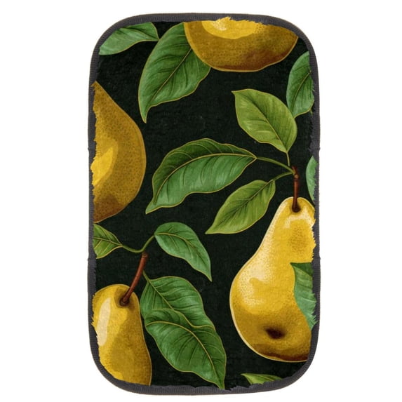 Pear Soft Comfortable Furry Printed Car Armrest Cover Armrest Accessories Car Armrest Mat 12.5x8.2 Inch