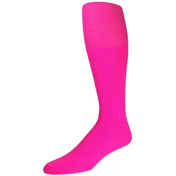 Pear Sox All Sport Solid Tube Socks - Neon Pink, Youth