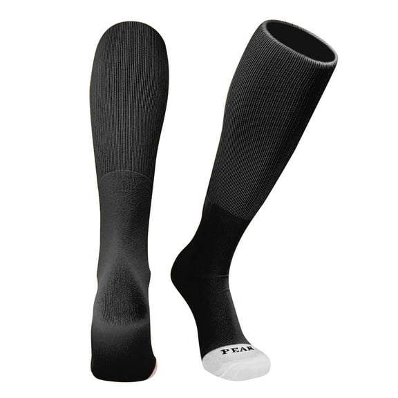 Pear Sox ID Knee High Long Tube Socks for Baseball Football Soccer (Black, M)