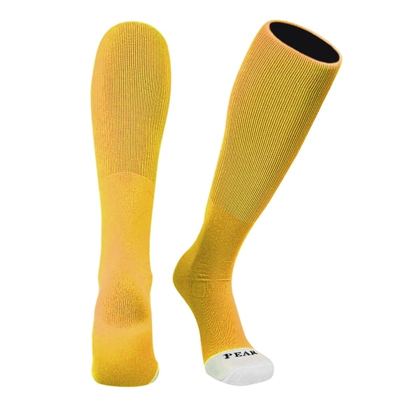 Pear Sox ID Knee High Long Tube Socks for Baseball Football Soccer (Gold, S)