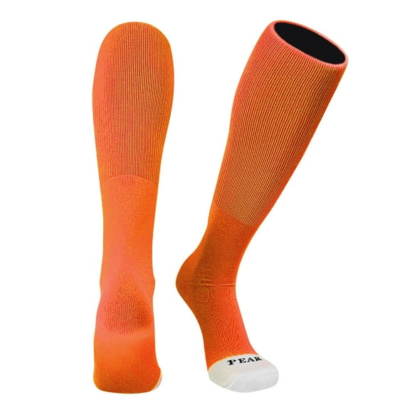 Pear Sox ID Knee High Long Tube Socks for Baseball Football Soccer (Orange, XS)