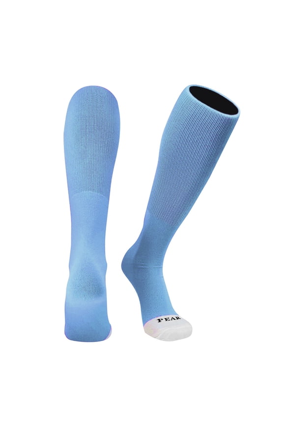 ID Knee High Long Tube Socks for Baseball Football Soccer (Sky, L)
