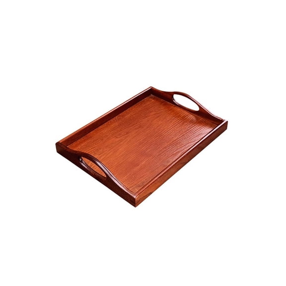 Pear Wood Tray Solid Wood Home Juice And Tea Tray Vintage Mahogany Fruit Tray Living Room Storage Tray Snack And Dried Fruit Tray
