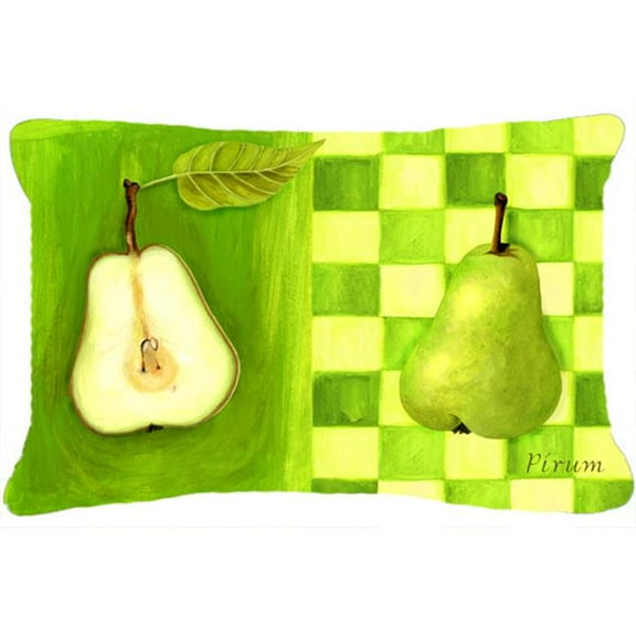 Pear by Ute Nuhn Fabric Decorative Pillow